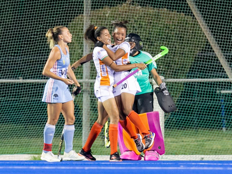 Sharmila celebrates goal with Lalremsiami