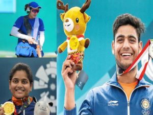 rahi sarnobat lakshay sheoran and rajeshwari kumari win in national shooting trials