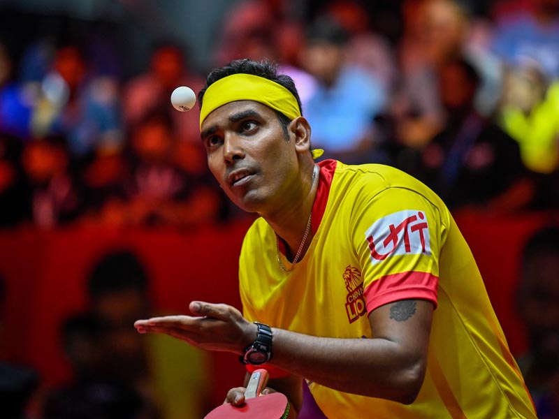 Achanta Sharath Kamal at WTT Contender Doha