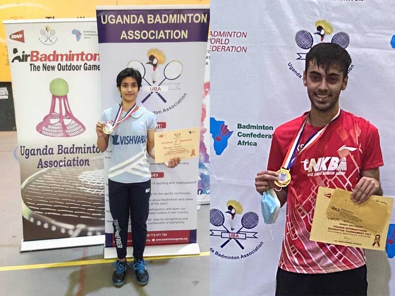 Indian shuttlers Malvika Bansod Varun Kapur