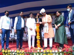 Jharkhand Chief Minister Hemant Soren at the opening ceremony of the 11th Hockey India Sub Junior Women National Championship 2021 2