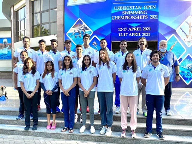 Indian Swimmers in Uzbekistan Open Swimming Championships