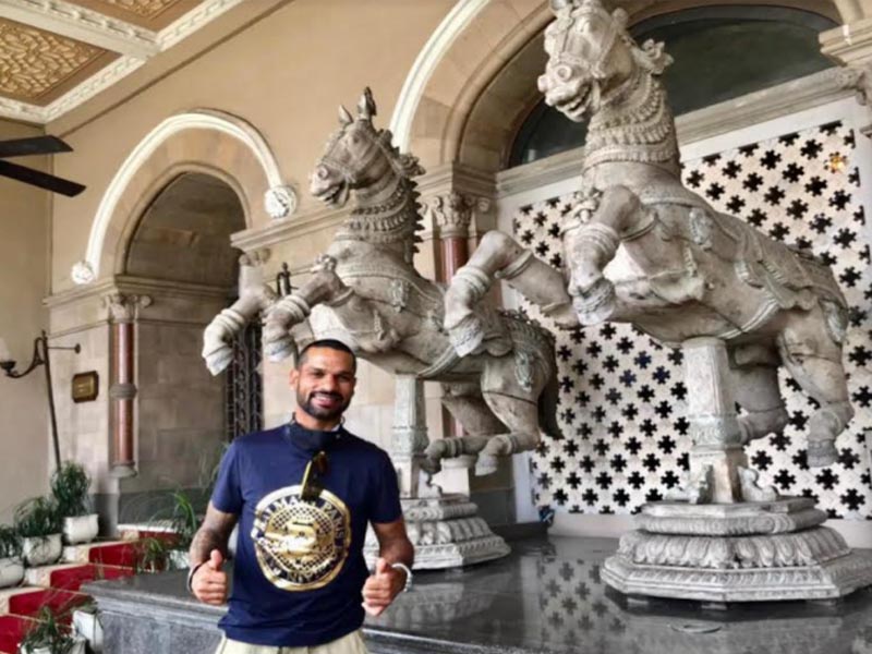 Shikhar Dhawan Arrives in Mumbai IPL 2021