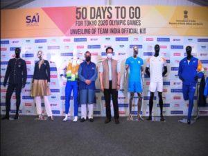 Official kit for Team India at the Tokyo 2020