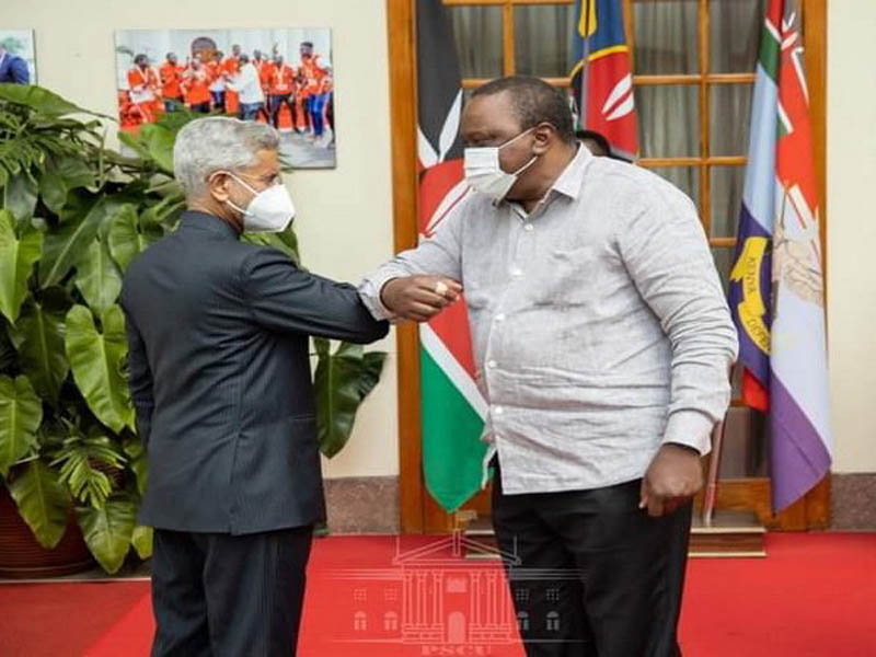 S Jaishankar met Kenyan President Uhuru Kenyatta