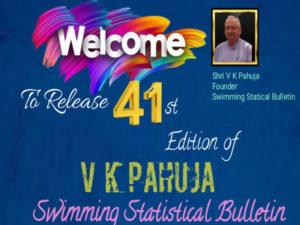 V K Pahuja Swimming Statistical Bulletin