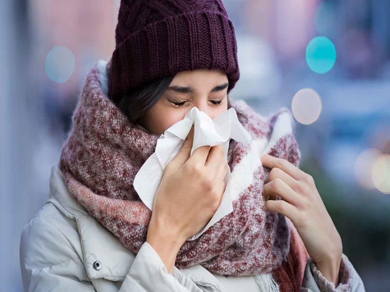 runny nose may be due to allergies