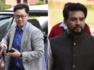 Anurag Thakur and Kiren Rijiju