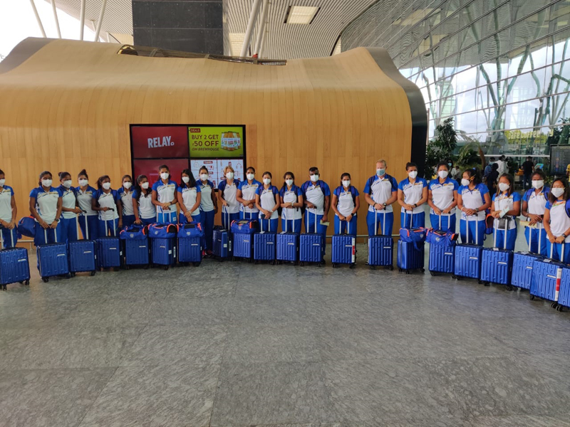 Indian Womens Team Leaving for Tokyo