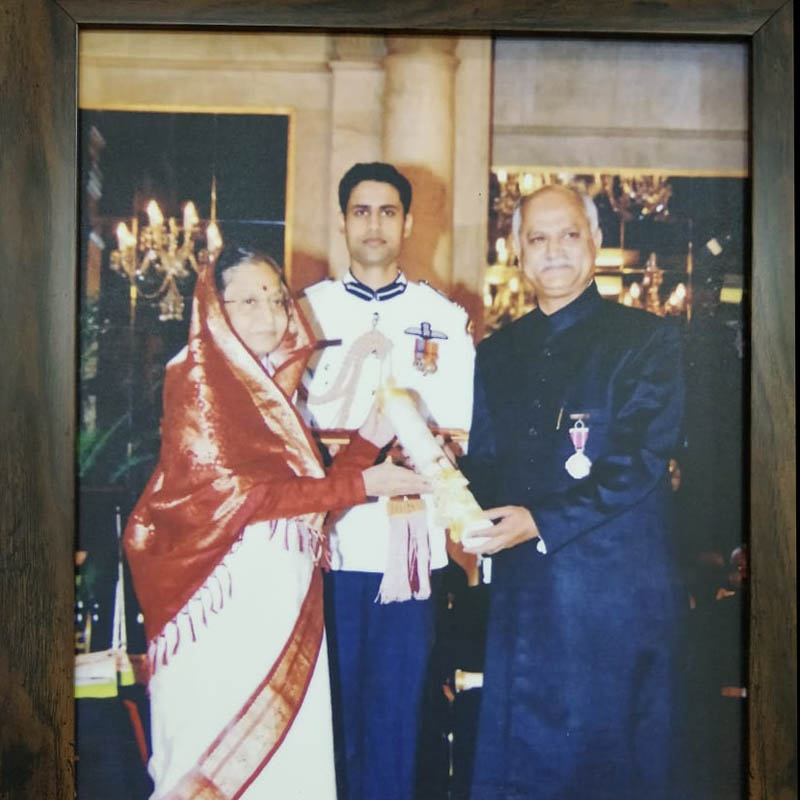 Zafar Iqbal with Ex President Pratibha Patil