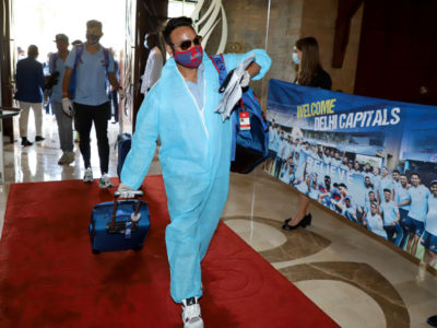 Delhi Capitals’ leg-spinner enters the team hotel