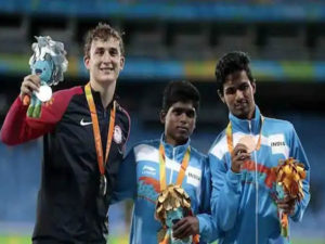Mariyappan Thangavelu won SILVER medal while Sharad Kumar BRONZE in high jump
