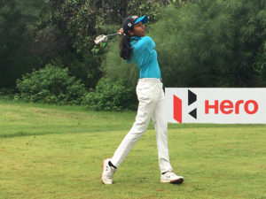 Avani Prashanth in action at Golden Greens