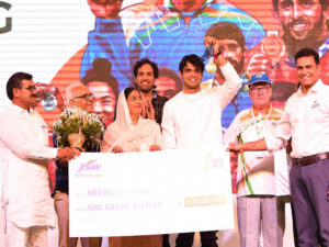 JSW Sports felicitates Olympic Gold Medallist Neeraj Chopra