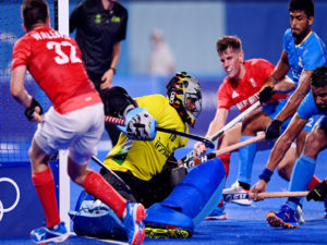 Sreejesh made brilliant saves at the Tokyo Olympics