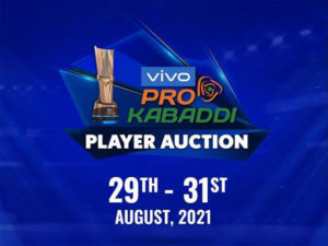 VIVO Pro Kabaddi League Auction 2021