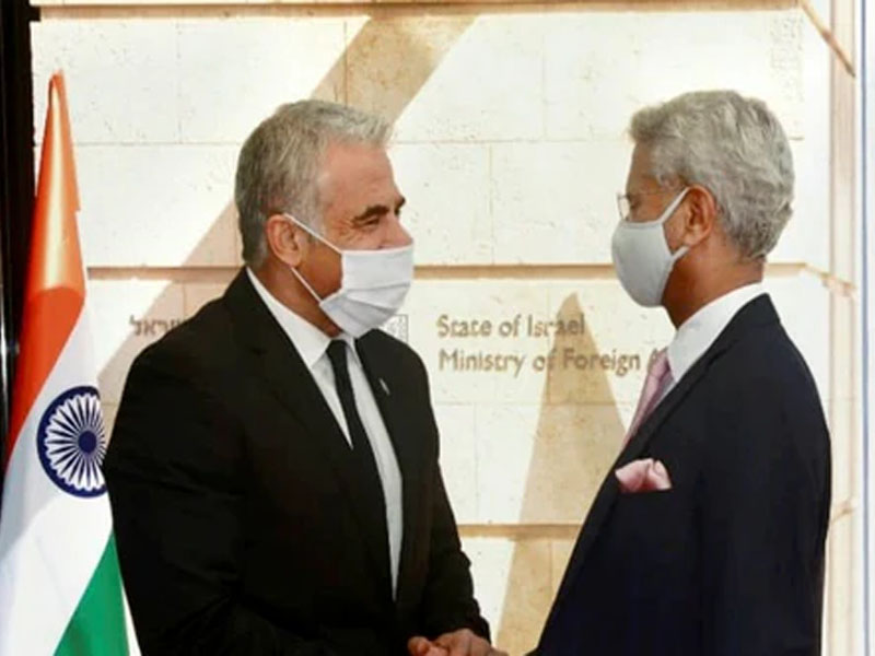 External Affairs Minister S Jaishankar and his counterparts from Israel