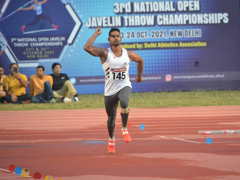 Kishore Kumar Jena claims maiden National level Javelin Throw title