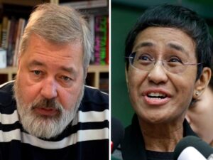 Nobel Peace Prize awarded to Maria Ressa and Dmitry Muratov