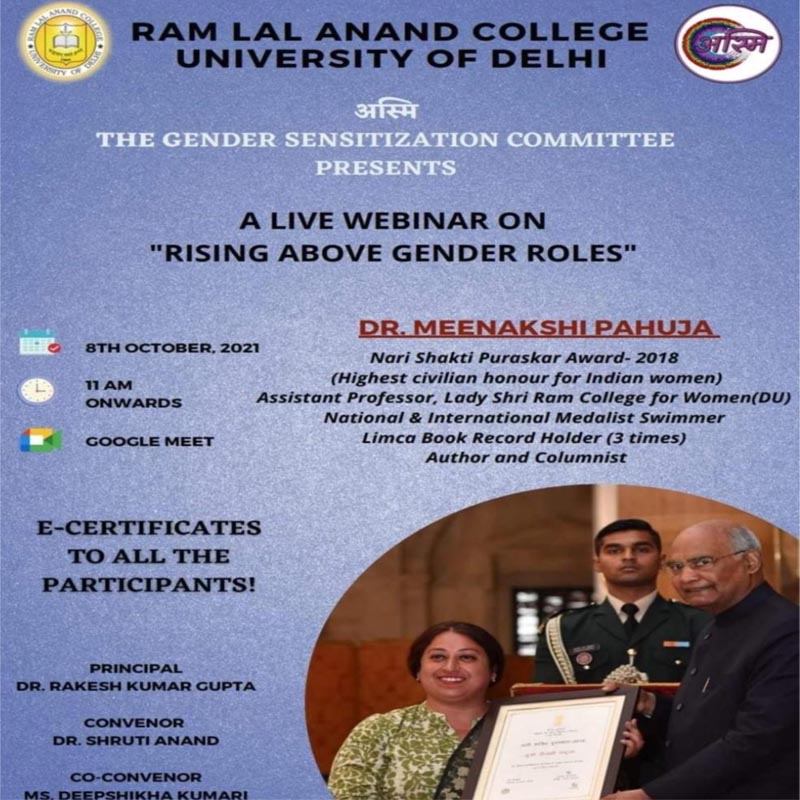 webinar on rising above gender roles