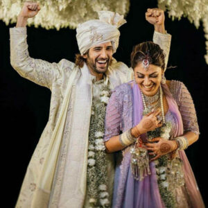 Anushka Ranjan wears a Mohini Chhabria on her wedding day