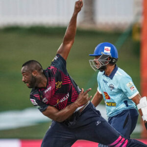 Deccan Gladiators Andre Russell in action