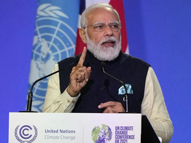 PM Modi addresses the COP26 Summit in Glasgow