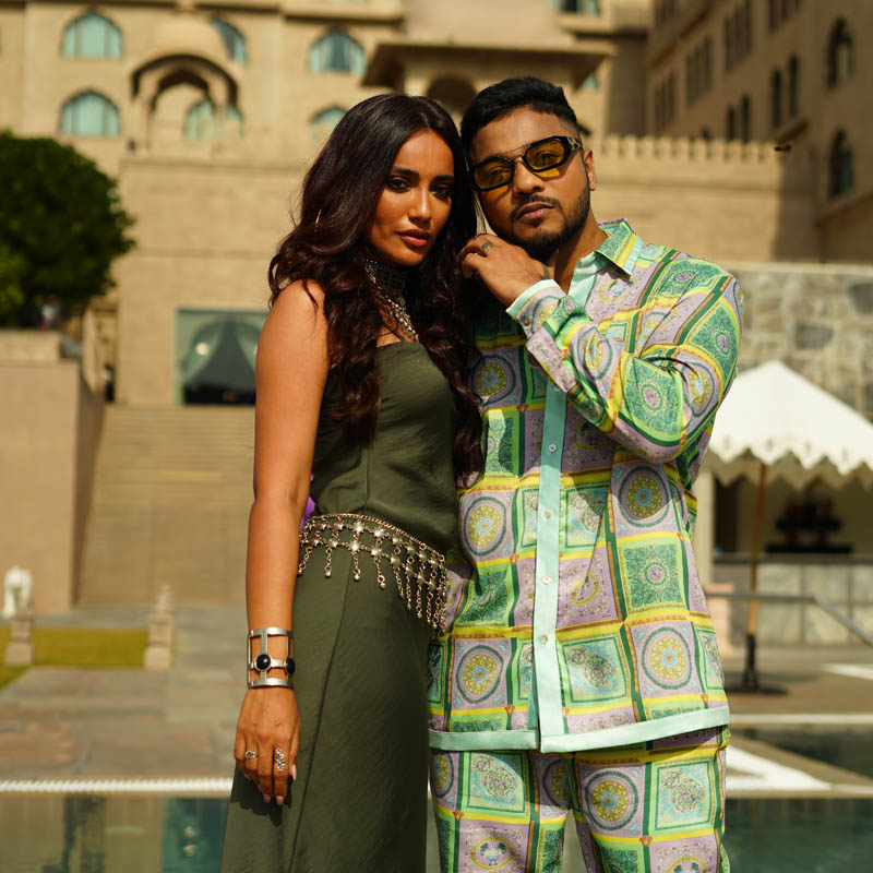 Rapper Raftaar and Surbhi Jyoti