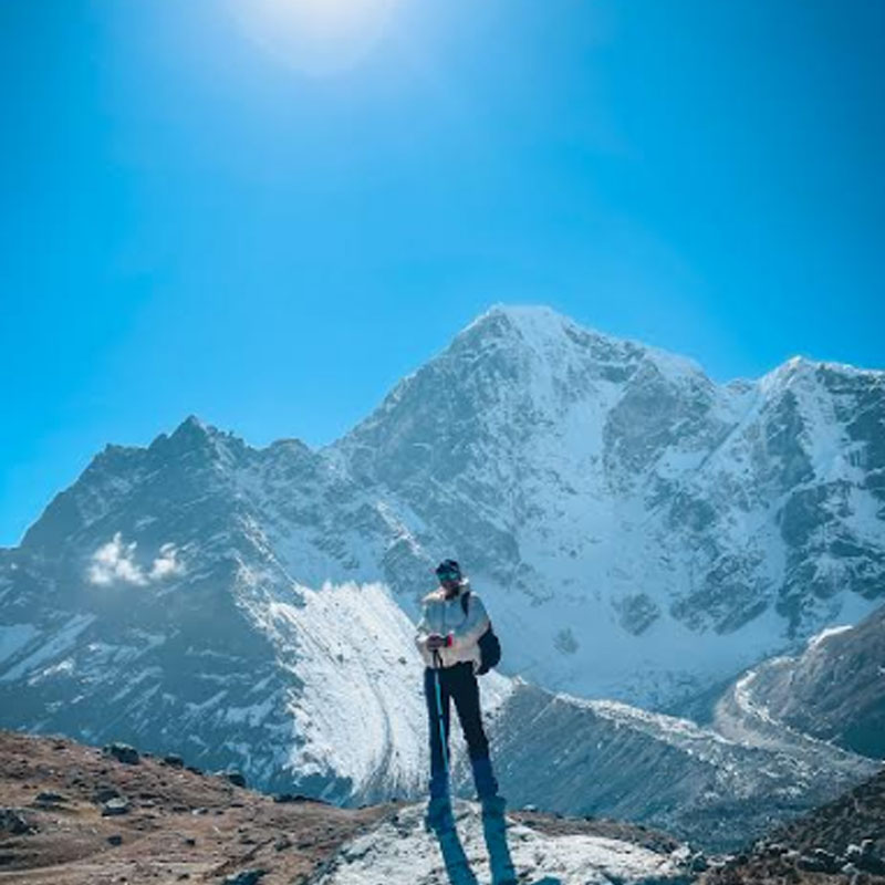 Rider Girl Vishakha spread awareness about melting glaciers