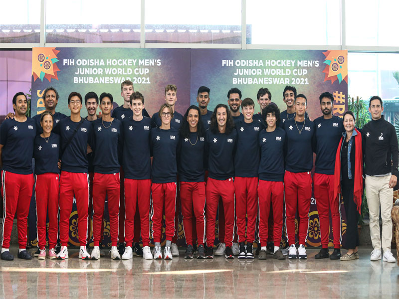 USA arrive for FIH Odisha Hockey Mens Junior World Cup