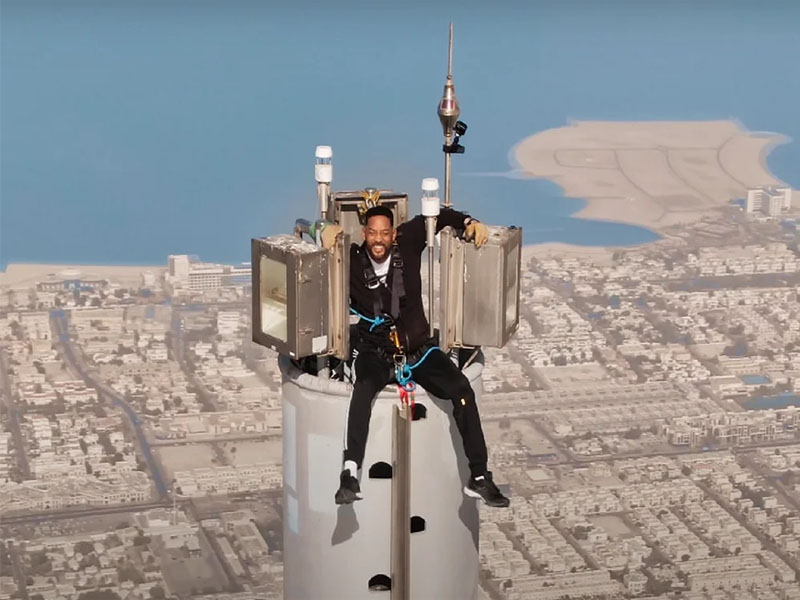 Will Smith climbed to the top of Burj Khalifa