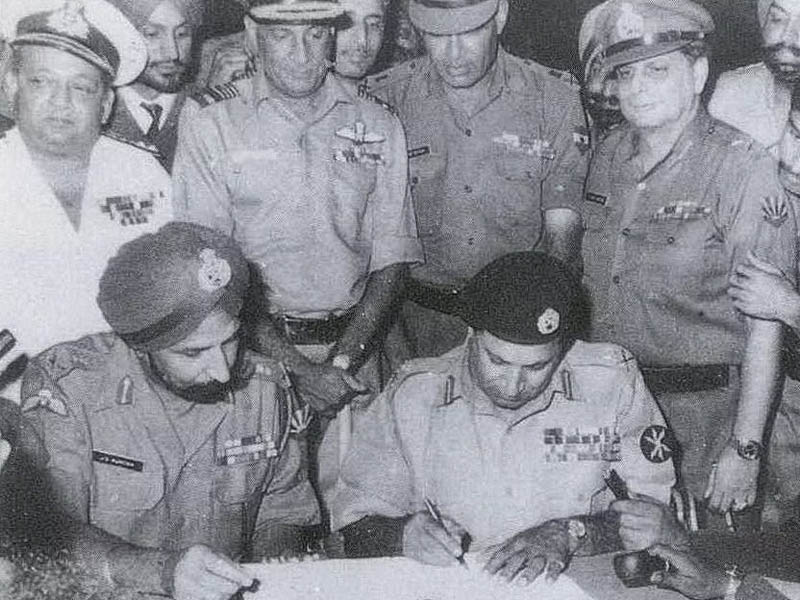 December 16th 1971 Pakistani Forces surrendered to Indian forces