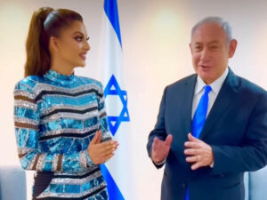 Urvashi Rautela and Prime Minister of Israel Benjamin Netanyahu