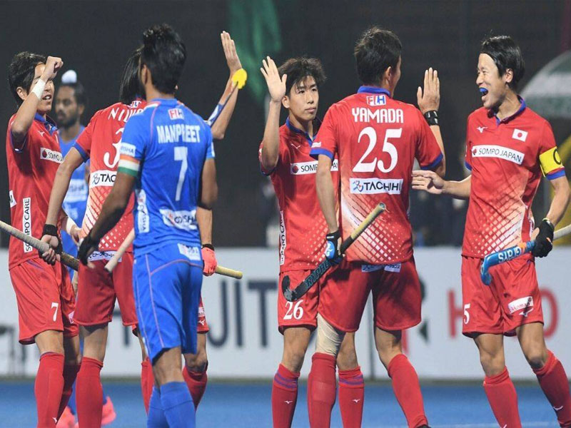 japan stun india 5 3 to set up title clash against korea