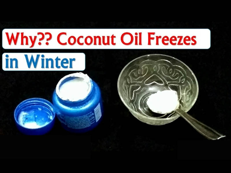 why coconut oil gets freezed in winters