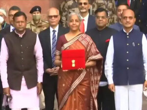 Finance Minister Nirmala Sitharaman presents Union Budget for 2022 23 in Parliament