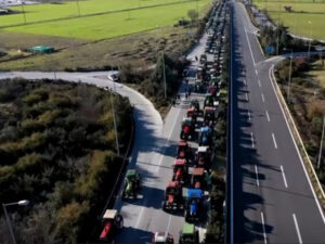 Greek farmers on 04 Feb protested against rising energy costs