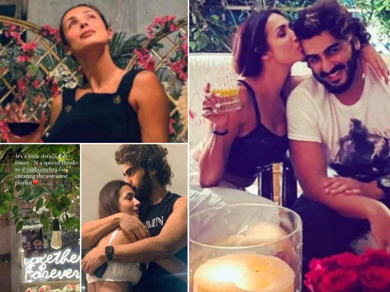 Malaika Arora shares a glimpse of V Day evening with Arjun Kapoor