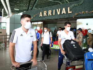 Argentina Mens Hockey Team arrive in India