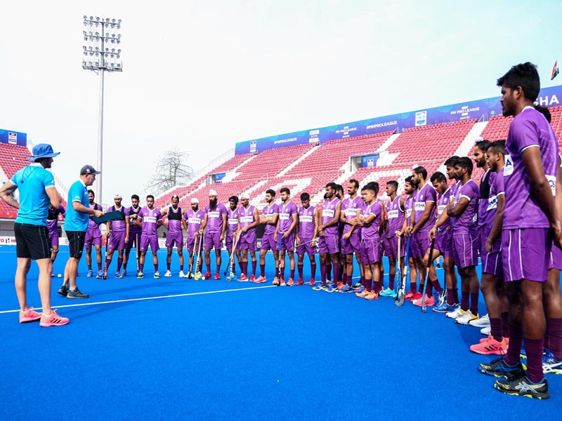 India Mens Hockey Team in Training Session