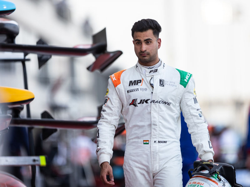 Kush Maini qualifies P3 on Debut in FIA Formula 3 at Bahrain