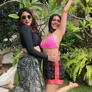 Mrunal Thakur takes a break between shoot schedules soaks in the sun in Sri Lanka with her sister