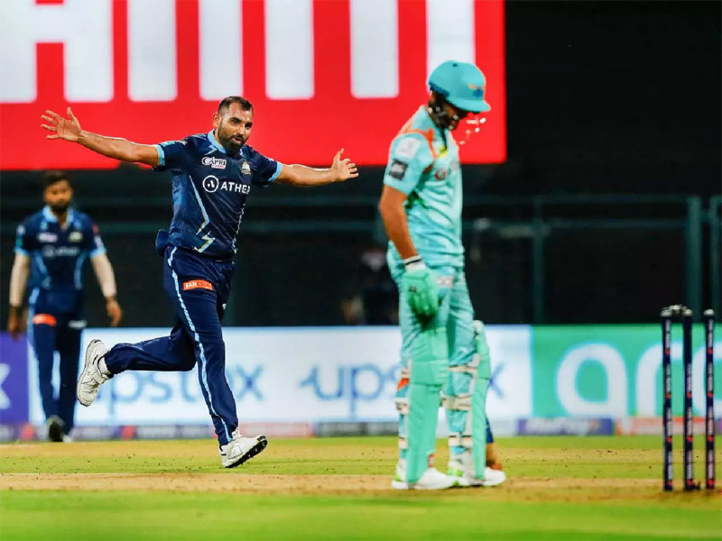 ipl 2022 mohammed shami rahul tewatia help gujarat titans beat lucknow super giants