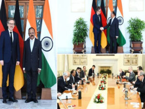 nsa ajit doval meets german chancellor security and foreign policy advisor jens plotner