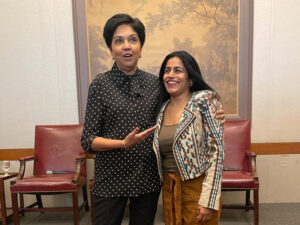 Grammy award winner Falguni Shah aka Falu meets former PepsiCo CEO Indra Nooyi