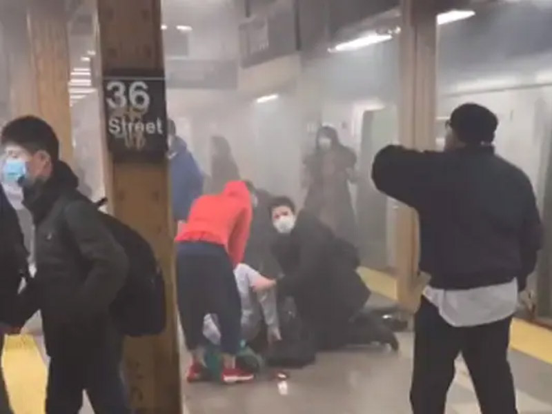 Several people hurt in New York City subway station shooting April 2022