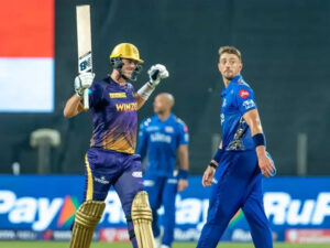 cummins takes ipl by storm belts 14 ball fifty to power kkr win