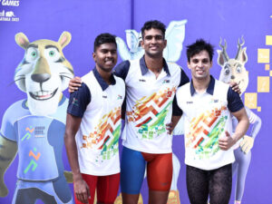 kiug jain university on top of medals tally on day 3 with 4 golds