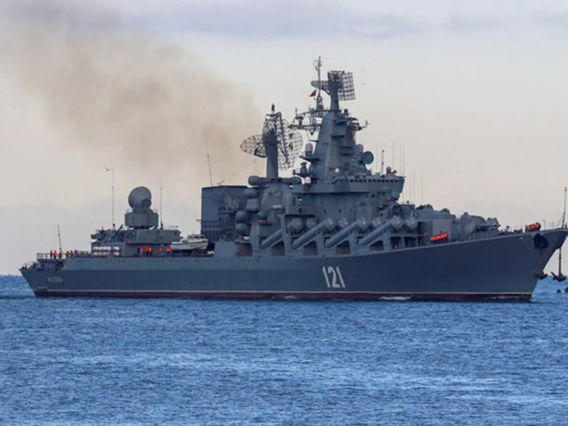 russian warship sinks in black sea