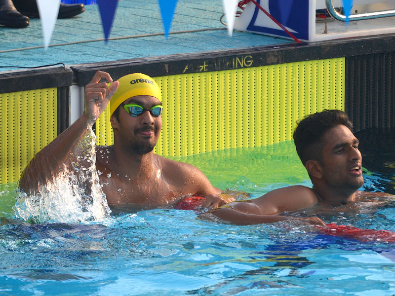 swimmers Srihari Nataraj and Siva Sridhar